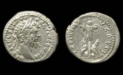 Septimius Severus, Denarius, Trophy & Captives Reverse, Emesa Mint!